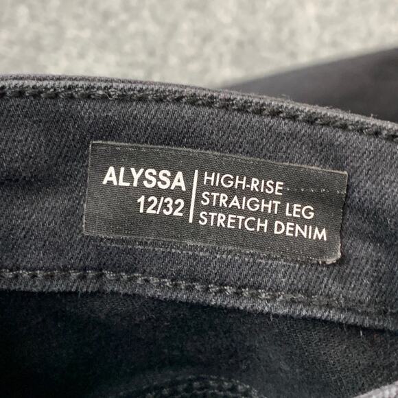 Buffalo David Bitton Jeans Womens 12 Black Alyssa High Rise Straight Stretch - Picture 9 of 11